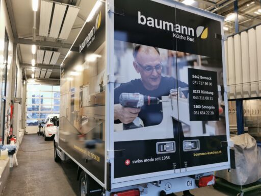 Unsere Lieferwagen Baumann AG Küche & Bad